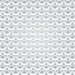 white hexagonal mosaic pattern combined with rounded hole, black and white vector illustration