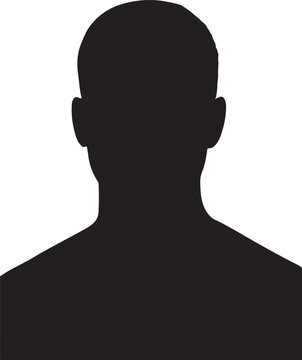 Anonymous person silhouette headshot profile avatar icon no face placeholder image