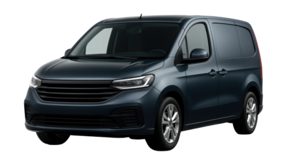 Compact van featuring a sleek front grille and slim rear lights.