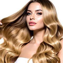 Obraz premium woman with long hair