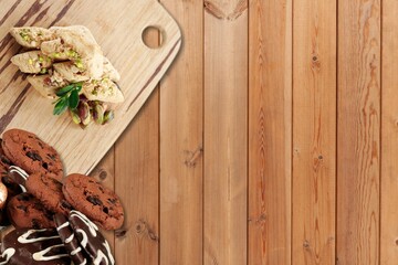 Tasty traditional arabic sweets or dessert