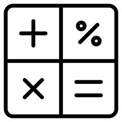 Mathemathics icon in vector illustration