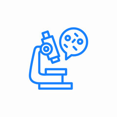microscope anaylis icon sign vector