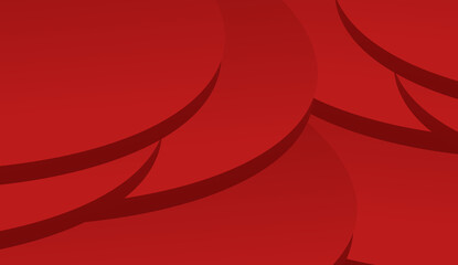 Vibrant Red Abstract Background Featuring Modern Dynamic Wavy Curves and Smooth Gradients for Creative Digital Projects