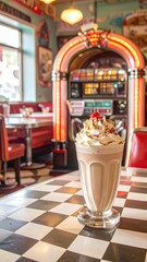 Retro diner milkshake