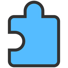 Obraz premium blue extensions icon
