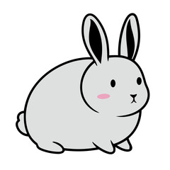 Fototapeta premium vector illustration of a rabbit