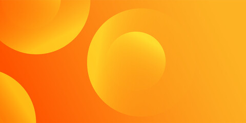 Abstract orange background with circles. Vector illustration