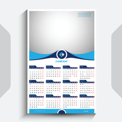 2026 Calendar Design Template concept