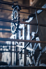 Historic Church Clock Tower Cogs
