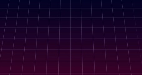 Displaying spaced grid of thin white lines spanning width over purple to red gradient background