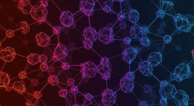 Vibrant network connections glowing with digital energy for modern technology and innovative designs, perfect for dynamic presentations or cutting-edge marketing