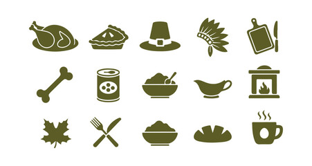 Thanksgiving just represents web icons.