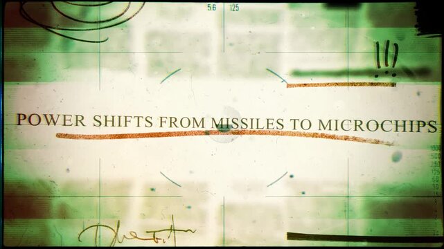 Power Shifts From Missiles to Microchips Newspaper Style Headline Titles