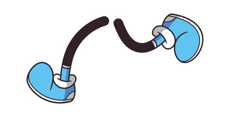 Running comic legs cartoon personage © Pavlo Syvak