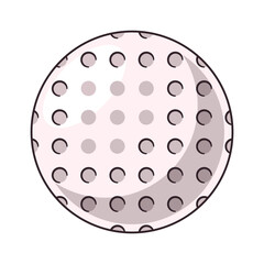 Golf ball sports equipment cartoon