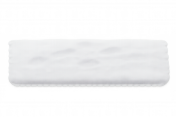 Snow drift element with transparent background. Isolated white winter snow cap for design overlay and seasonal decoration