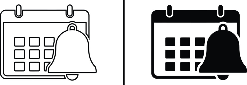 Reminder: The Calendar's Notification: A visually striking calendar icon, complete with a bell, symbolizes the essence of timely reminders and important dates.