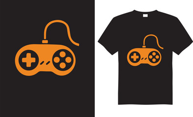 Minimal or Clean Gaming Graphic Vector t-shirt Design.