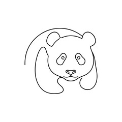 pandas vector line art design