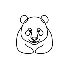 pandas vector line art design