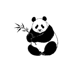 pandas vector line art design