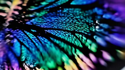 Abstract Macro Photography of Colorful Artistic Floral Patterns.
