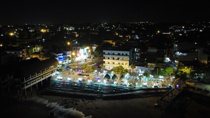 night view of tallinn estonia