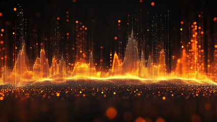 glowing gold texture wave backgorund, sparkle 