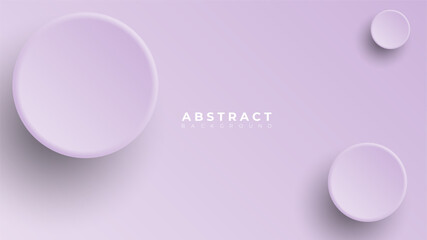 Modern neumorphism abstract background. Gradient background with neumorphism circles. Minimal abstract clean paper 3d design template. Circular neumorphic frame banner. Realistic paper surface. Vector
