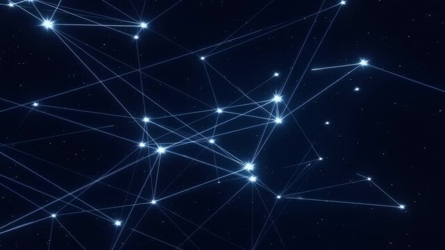 Visualizing data flow and flux through celestial bodies as stars connect in the night sky. The experience highlights patterns and movements among constellations, revealing their stories