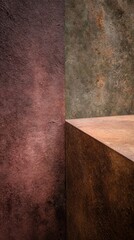 Naklejka premium Rugged industrial walls whisper rustic tales of forgotten autumn equinox rituals and clandestine steam-powered festivities