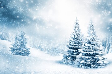 Beautiful Winter Holiday Greeting with Festive Typography