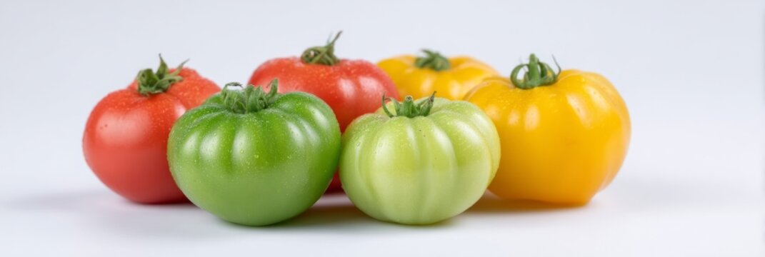 Bursting with rainbow hues, these heirloom tomatoes echo autumn harvest festivals and vibrant Holi celebrations