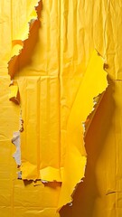 Ripped Yellow Poster