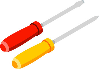 Car Repair Isometric Icon Set – Automotive Tools, Equipment, and Maintenance Supplies Illustration