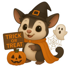 Sugar Glider Trick Sign Cute