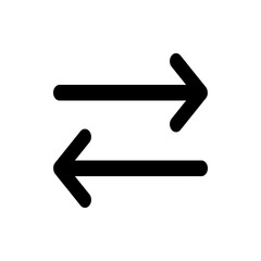 Black arrow icon. Arrow icon shows direction. Vector arrow icon. Arrow illustration. Logo arrow icon. Isolated arrow icon. Arrow icon for web. left right arrow