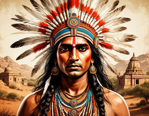 portrait of an Indian man