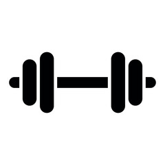 Dumbbell Icon – Fitness and Gym Equipment Vector Illustration