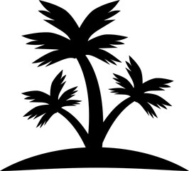 silhouette of palm trees