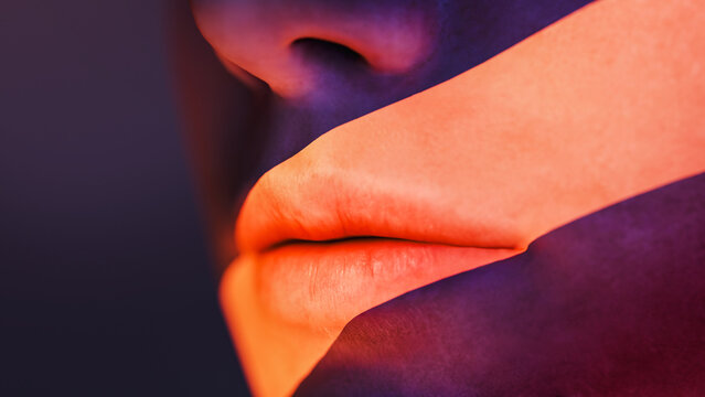 Exploring the beauty of human senses in vibrant detail and light