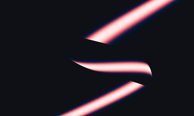 Abstract red light beams on a dark background create a modern and futuristic design