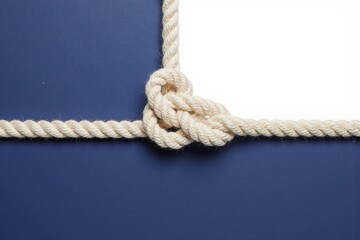 Close up shot of a rope with a knot