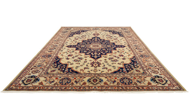 Vintage Persian Rug with Ornamental Pattern &mdash; Karpet Persia Klasik dengan Pola Ornamen