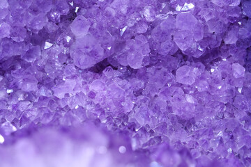 Amethyst - mineral of quartz group. Stones and minerals, riches of Earth