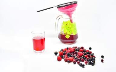 A set of fruits for making compote