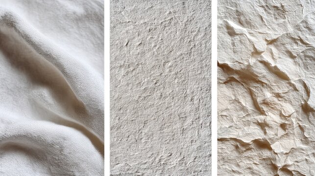 Here are a few options for paraphrasing your text within the 190-character limit:

**Option 1 (Focus on Material):**

White linen and cotton fabric. Organic, natural textiles