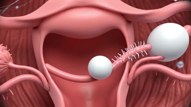 Human Reproductive System Fertilization Process Medical Animation
