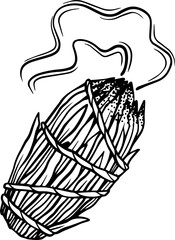 Incense, line art